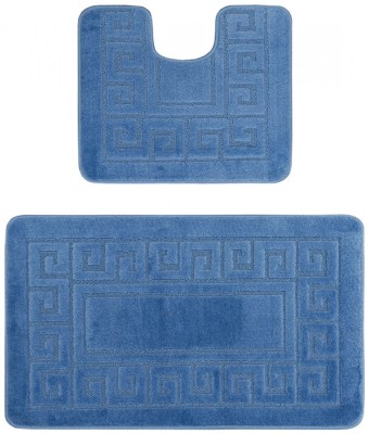 Set 2 Covorase Baie, Ethnic Bleu - 60x100/50x60 foto