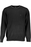 Cumpara ieftin Pulover barbati cu decolteu rotund si logo brodat negru, 5XL