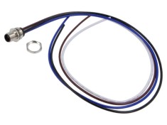 Conector M12 soclu tată 4 pini 16A 63V IP67 drept cu cablu 0.5m LUTRONIC