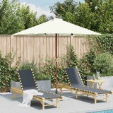 Cumpara ieftin Umbrelă de soare, exterior, st&acirc;lp lemn, 150x200 cm, nisipiu
