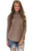 BL867-14 Pulover tricotat cu guler inalt, M/L