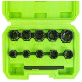 SET TUBULARE TWIST DE 3/8` PENTRU EXTRACTIE A PIULITELOR SI SURUBURILOR DE BLOCARE JBM foto