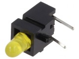 LED Galben 2,8mm 1 Diode 20mA 60&deg; 10-20mcd