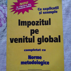 IMPOZITUL PE VENITUL GLOBAL NORME METODOLOGICE 2000 IANUARIE