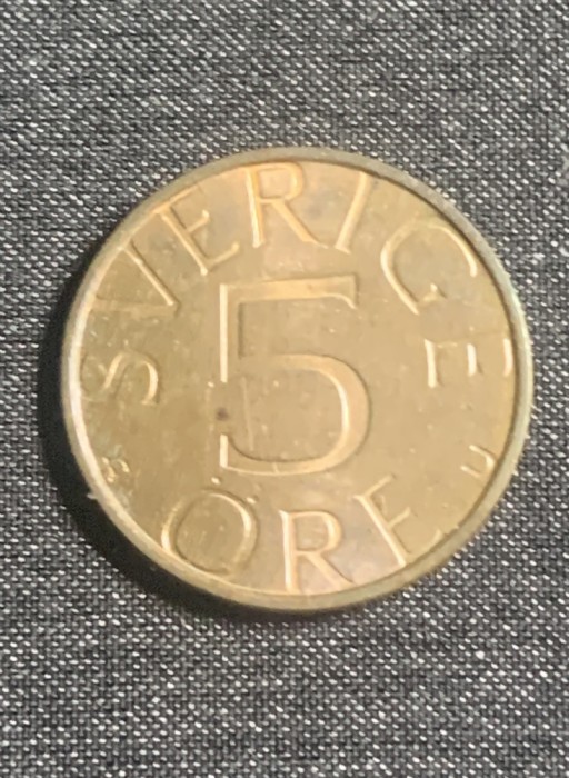 Moneda 5 ore 1981 Suedia