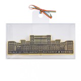 Placheta metalica, Palatul Parlamentului, placare bronz, MB472