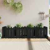 Pat &icirc;nălțat grădină design gard 200x50x50 cm lemn impregnat pin