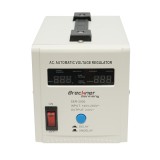 Stabilizator automat de tensiune monofazic cu releu 2000VA/140-260V, 2 prize schuko 230V, afisaj LCD Breckner Germany