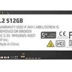 SSD HP EX950, 512GB, M.2, PCIe Gen3 x4 NVMe