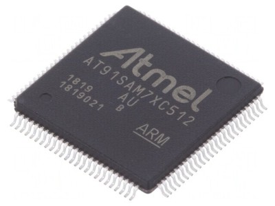 Microcontroler ARM7TDMI LQFP100 3-3.6VDC AT91SAM7XC512B-AU foto