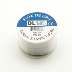 Flux de lipit Sarma Staniu Dalbi 0.5mm SN60/PB40 100g foto