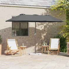 vidaXL Parasol de Grădină Antracit 370 x 197 x 239 cm