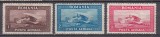 ROMANIA 1928 LP 80 POSTA AERIANA C. RAIU FILIGRAN VERTICAL SERIE STARE MNH