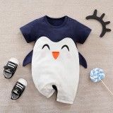 Salopeta pentru baietei - Happy Pinguin (Marime Disponibila: 12-18 luni, Superbaby