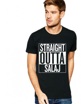 Tricou negru barbati - Straight Outta Salaj - XL foto