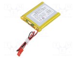 Acumul: Li-Po 3,7V 1400mAh cabluri,contector JST SYP-02T-1