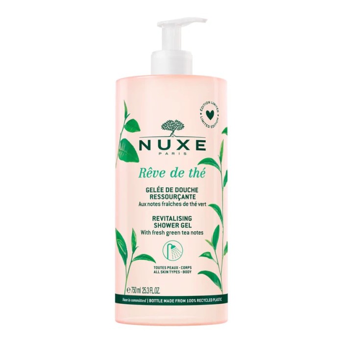NUXE Body R&ecirc;ve De Th&eacute; &ndash; Gel de duș regenerant, 750 ml