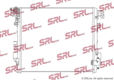 Radiator Jeep Gladiator 19-, Wrangler 18-, motor: 3.6 V6, 560x505x26, SRLine, Aluminiu/ Plastic brazat, 68314786AA; 68314786AB foto