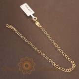 Cumpara ieftin Bratara placata cu aur 18 Karate, model cu zale rotunde - 19 cm, SaraTremo