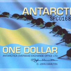 ANTARCTICA █ bancnota █ 1 Dollar █ 2011 █ UNC █ necirculata █ polymer