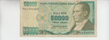 M1 - Bancnota foarte veche - Turcia - 50 000 lire