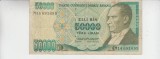 M1 - Bancnota foarte veche - Turcia - 50 000 lire