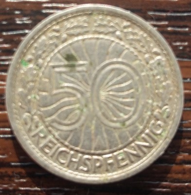 (M1180) MONEDA GERMANIA - 50 PFENNIG 1929, LIT. A foto