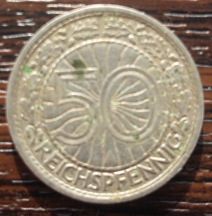 (M1180) MONEDA GERMANIA - 50 PFENNIG 1929, LIT. A