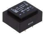 Transformator &icirc;ncapsulat HAHN 0,6VA 230V AC 9V 67mA PCB BVEI