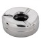 Scrumieră Metalică Rotundă, Argintie, Diametru 11.5cm, &Icirc;nălțime 4.5cm
