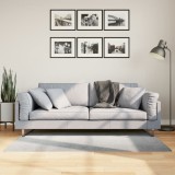 vidaXL Covor &quot;IZA&quot; aspect scandinav, cu fire scurte, gri, 80x150 cm
