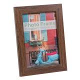 Ramă Foto, Model Efect de Lemn, Dimensiune Fotografie 10x15cm, Culoare Maro, Oem