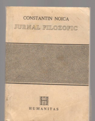 C9796 - JURNAL FILOZOFIC - CONSTANTIN NOICA foto