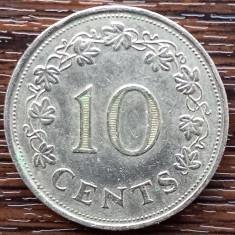 (M2028) MONEDA MALTA - 10 CENTS 1972