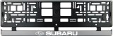 Cumpara ieftin Set 2 bucati, suport numar inmatriculare argintiu Subaru, Autohelix MSA