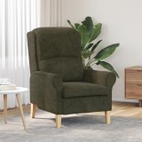 Gossi fotoliu contemporan verde armat tesatura, lemn mediu ergonomic