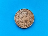 25 Francs 1988 Africa Centrala-Rarut