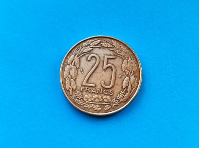 25 Francs 1988 Africa Centrala-Rarut foto