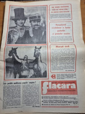ziarul flacara 19 februarie 1982 - articol izvorul muresului ,octavian paler foto