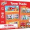 Puzzle vertical - Statia de pompieri (12 piese)