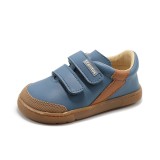 Pantofi barefoot băieți CRB540 Rafale Azafata Tan&ndash; bleumarin , piele naturală, talpă plată (drop 0)