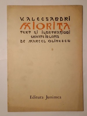 V. Alecsandri - Miorița (text și ilustrațiuni gravate &amp;icirc;n lemn: Marcel OIinescu) foto