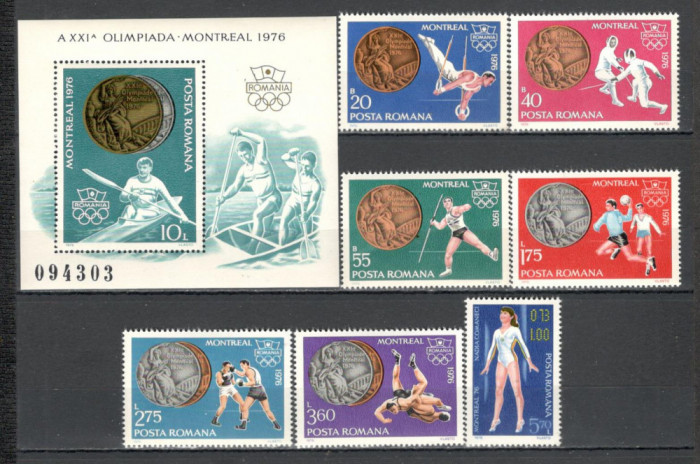 Romania.1976 Medalii olimpice MONTREAL YR.617