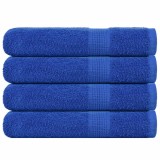 VidaXL Prosoape pentru saună 4 buc Albastru 360 g/m&sup2; 100% bumbac