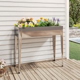 vidaXL Jardinieră de grădină, 100,5x40,5x90 cm, oțel galvanizat 152262