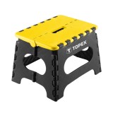 Taburet pliabil Topex din plastic rezistent, capacitate 150 kg
