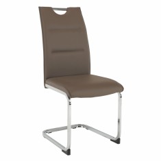 Scaun piele ecologica maro Tosena 44x60.5x98 cm