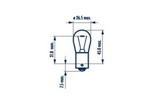 Bec Semnalizare 12V Py21w Galben Set 10 Buc Narva 45122 17638