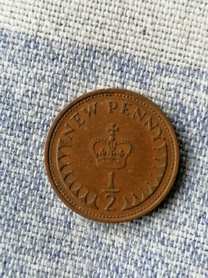 MONEDA - 1/2 PENNY 1971 - MAREA BRITTANIE foto