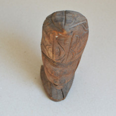 Cap de femei sculptura in lemn Asia de S-V